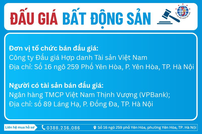 Thông Báo Đấu Giá Tài Sản số:  10.5-2/2026/ĐG-VAA 