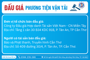 Thông Báo Đấu Giá Tài Sản số: 10.16/2026/ĐG-VAAMT