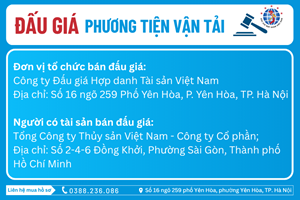 Thông Báo Đấu Giá Tài Sản số: 10.12.1/2026/ĐG-VAA